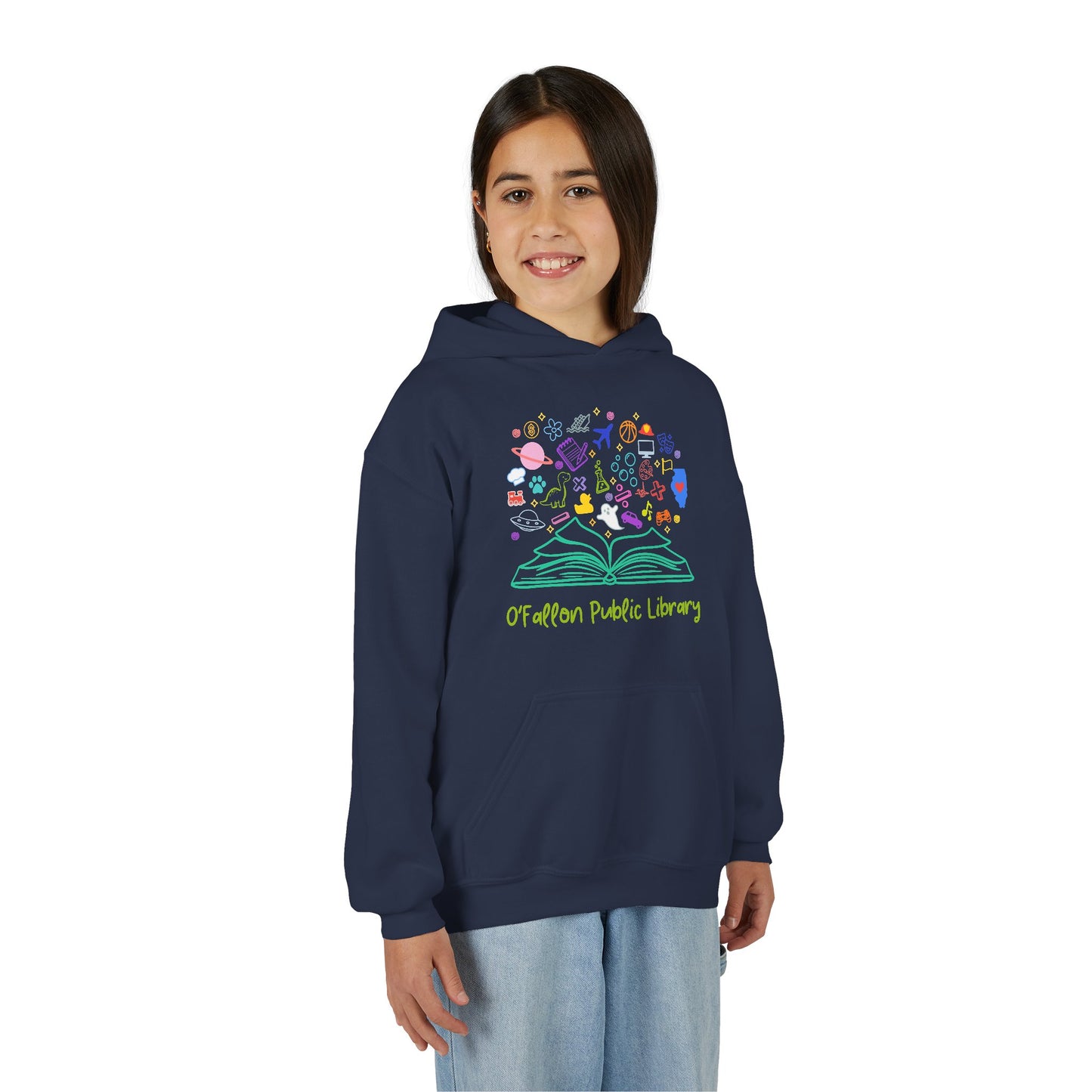 Heavy Blend Hooded Sweatshirt (Kids Collection - Book)
