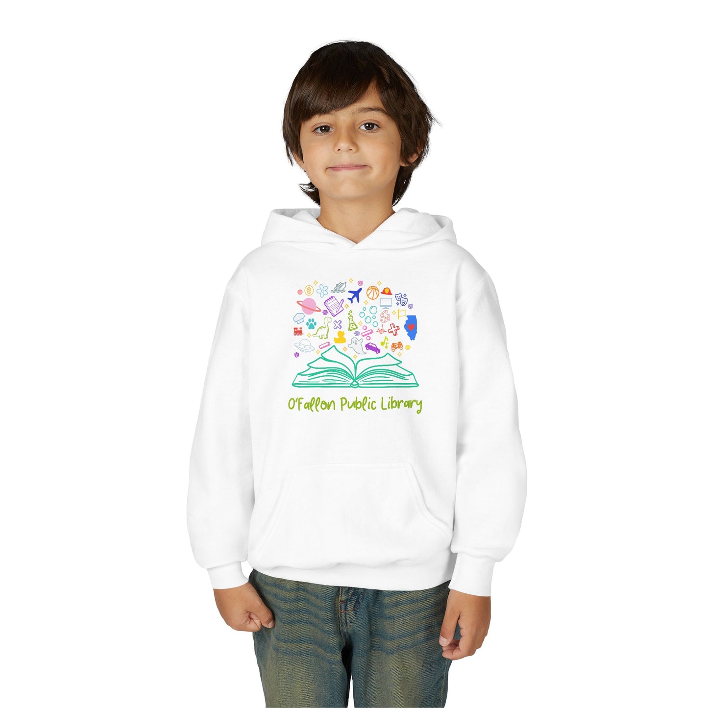 Heavy Blend Hooded Sweatshirt (Kids Collection - Book)
