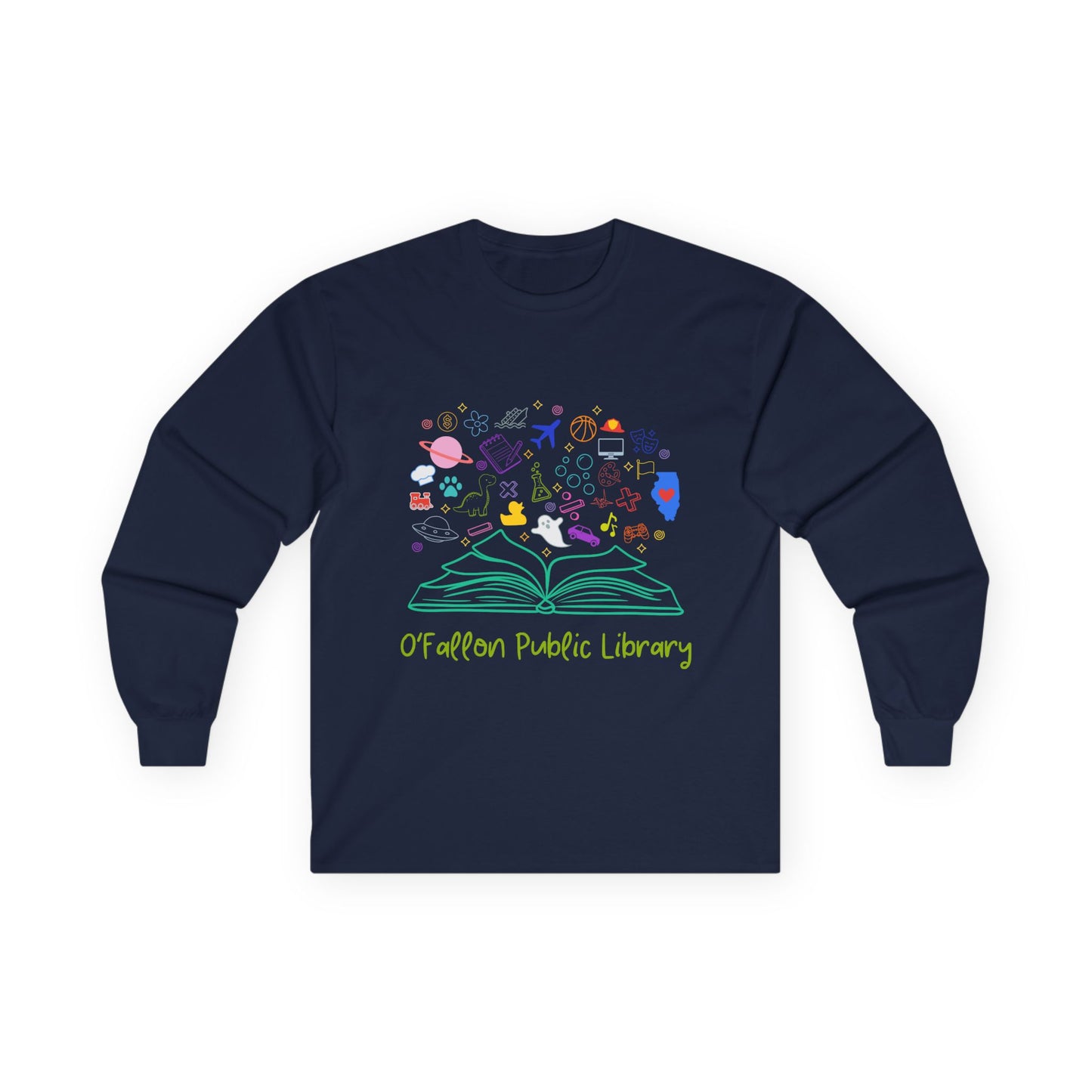 Unisex Long Sleeve Tee (Young at Heart Collection - Book)