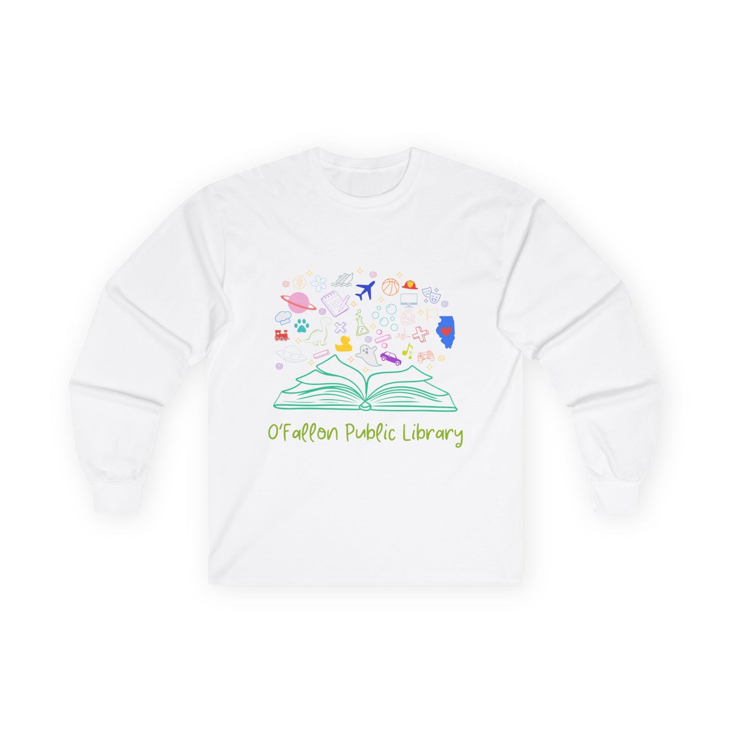 Unisex Long Sleeve Tee (Young at Heart Collection - Book)